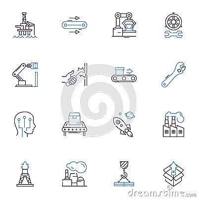 Activity line icons collection. Running, Swimming, Dancing, Walking, Hiking, Cycling, Sketching vector and linear Vector Illustration
