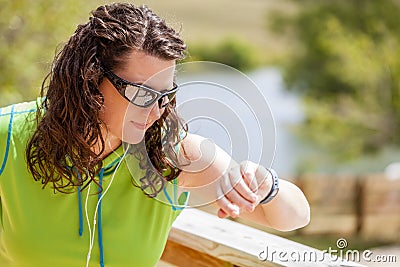 Activity tracker Stock Photo