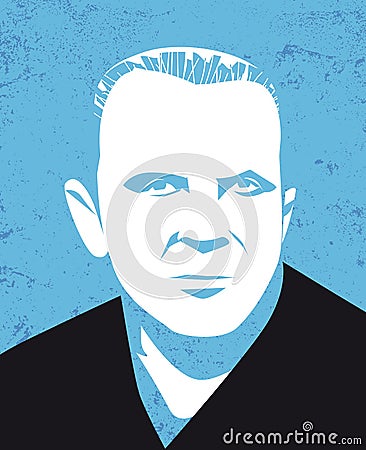 Actor Anthony Hopkins vector illustration Editorial Stock Photo