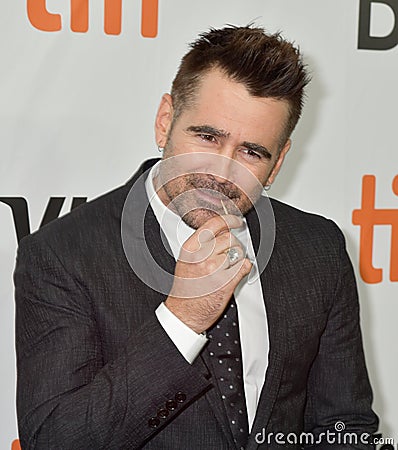 Colin Farrell at the premiere of Widows at Toronto international Film Festiva l2018 Editorial Stock Photo
