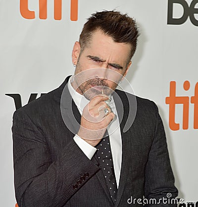 Colin Farrell at the premiere of Widows at Toronto international Film Festiva l2018 Editorial Stock Photo