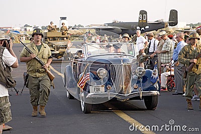 Actors portraying President Franklin D. Roosevelt Editorial Stock Photo