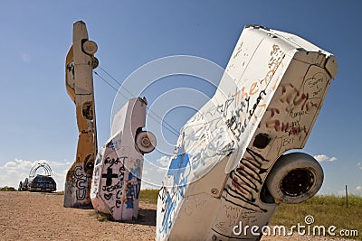 Actraction of carhenge,nebraska usa Stock Photo