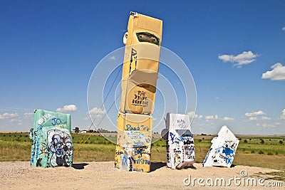 Actraction of carhenge,nebraska usa Stock Photo