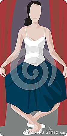 Actress Illustration Vector Illustration