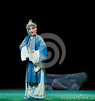 Actress-Jiangxi operaï¼š Breeze Pavilion Editorial Stock Photo