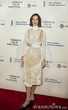 Actress Rebecca Hall Arrives for the 2017 Tribeca Film Festival Premiere of `The Dinner` Editorial Stock Photo