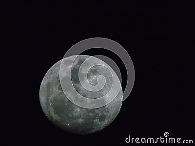 Actual photo of the moon Stock Photo