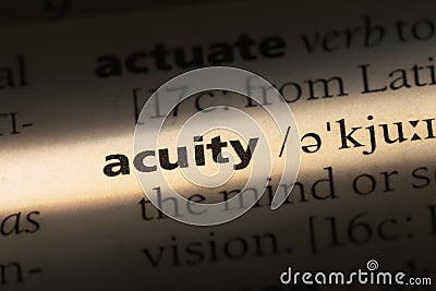 acuity Stock Photo