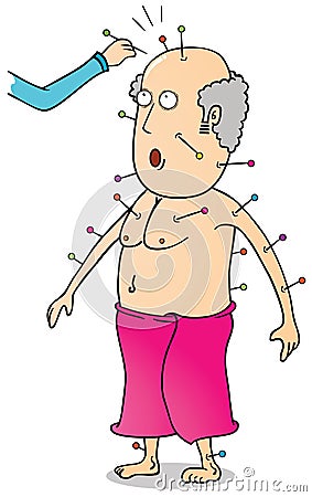 Acupuncture Vector Illustration