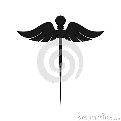 Acupuncture icon. Acupuncture needles as medical symbols for hospital Vector Illustration