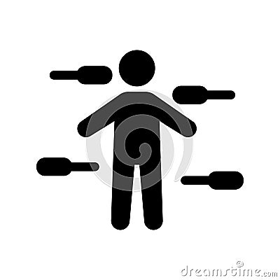 Acupuncture Isolated Vector icon which can easily modify or edit Vector Illustration