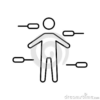 Acupuncture Isolated Vector icon which can easily modify or edit Vector Illustration