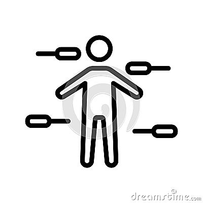 Acupuncture Isolated Vector icon which can easily modify or edit Vector Illustration