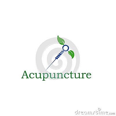 Acupuncture Logo Template Stock Photo