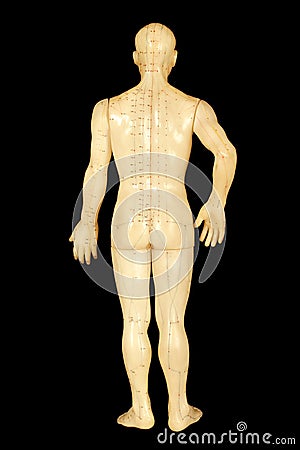 Acupuncture points Stock Photo