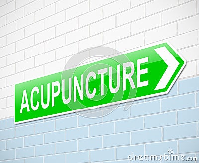 Acupunture concept. Stock Photo