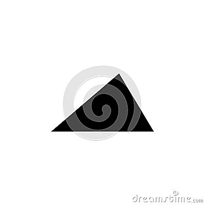 Acute triangle icon. Elements of Geometric figure icon for concept and web apps. Illustration icon for website design and develop Vector Illustration