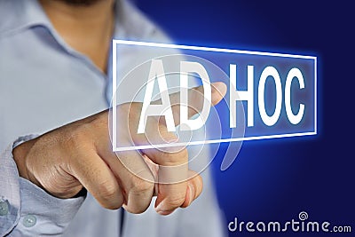 Ad Hoc Concept Stock Photo
