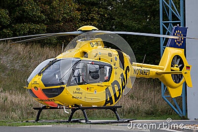 ADAC air rescue helicopter Christoph 20 Bayreuth Editorial Stock Photo