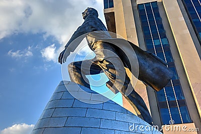 Adam Clayton Powell Statue - NYC Editorial Stock Photo