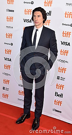 Adam Driver at premiere for Marriage Story in toronto Editorial Stock Photo