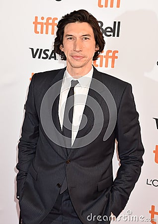 Adam Driver at premiere for Marriage Story in toronto Editorial Stock Photo