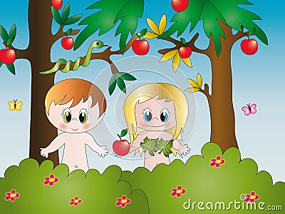 Adam and Eve Stock Photo