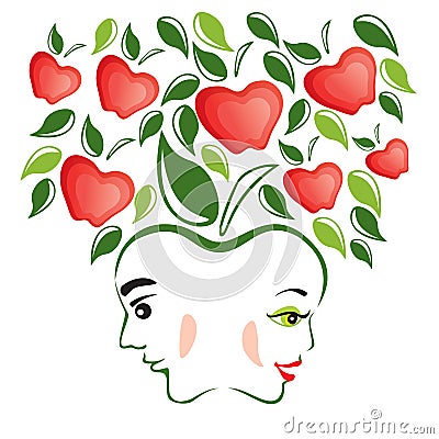 Adam and Eve Vector Illustration