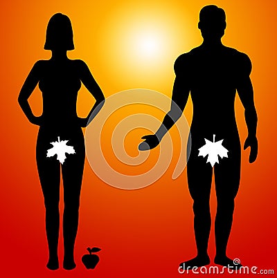 Adam and Eve Stock Photo