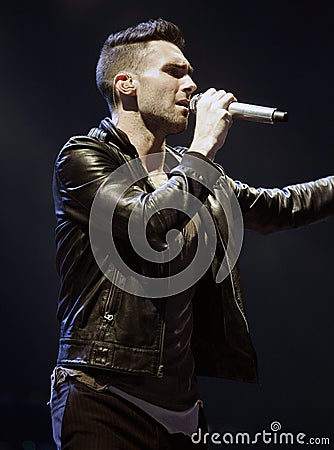 Adam Levine with Maroon 5 performs Editorial Stock Photo