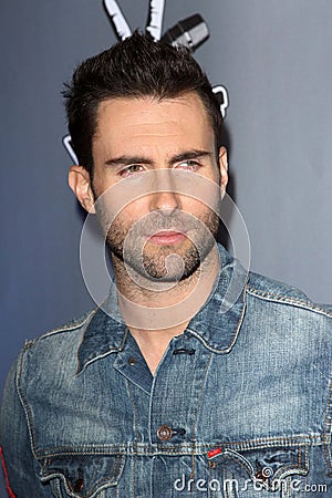 Adam Levine Editorial Stock Photo