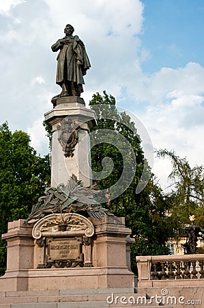 Adam Mickiewicz monument Stock Photo