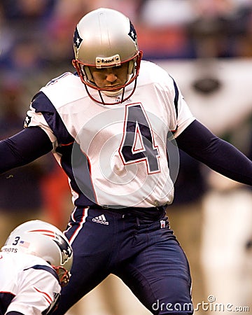 Adam Vinatieri, New England Patriots kicker. Editorial Stock Photo