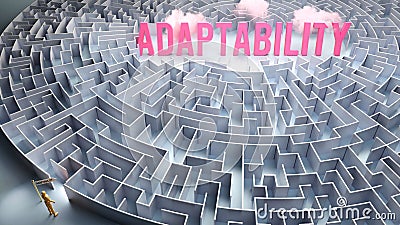 Adaptability and a difficult path to it Stock Photo