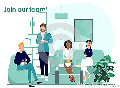 Adaptation vector icon. Team work concept illustration. Join workers team realistic style design, designed for web and Vector Illustration