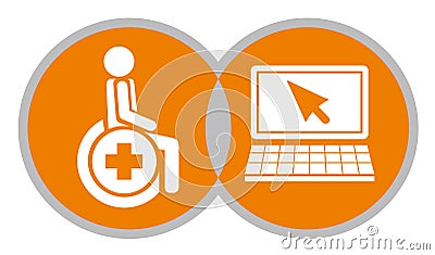 Adapted computer Vector Illustration