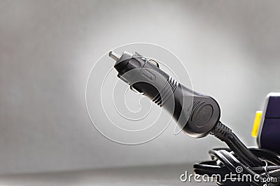 An adapter for car cigarette lighter Stock Photo