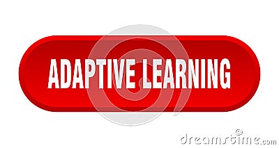 adaptive learning button Vector Illustration