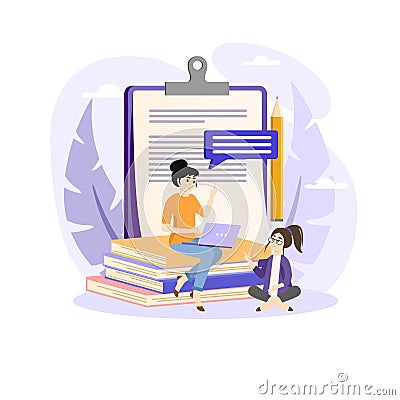 Adaptive learning illustration. Representing adaptive learning in AI, isolated customizable vector illustration Vector Illustration