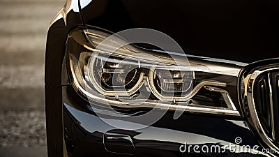 Adaptive LED Headlights Stock Photo