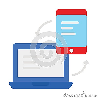 Adaptive, responsive device Vector Icon which can easily modify or edit Vector Illustration