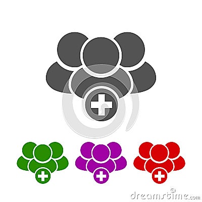 Add friend icon or hospital logo - for stock Stock Photo