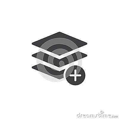 Add layer icon vector Vector Illustration