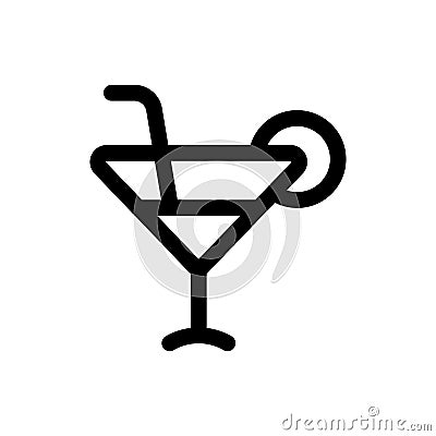 Cocktail Essential Icon Vector Illustration