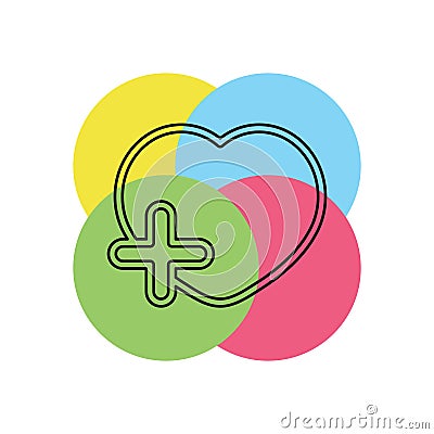 Add lover vector icon Stock Photo