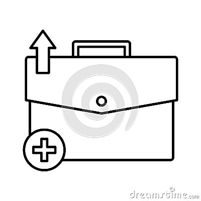 Add portfolio flat vector icon which can easily modify or edit Vector Illustration