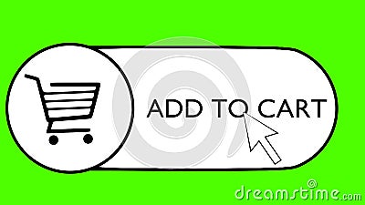 Add To Cart Button Screen Computer Cursor Ecommerce Animation Stock Video -  Video of cursor, ecommerce: 212001419