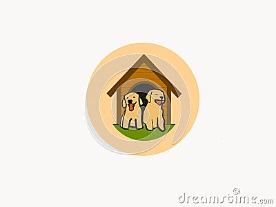 My Sweet and lovely Dog House Stock Photo