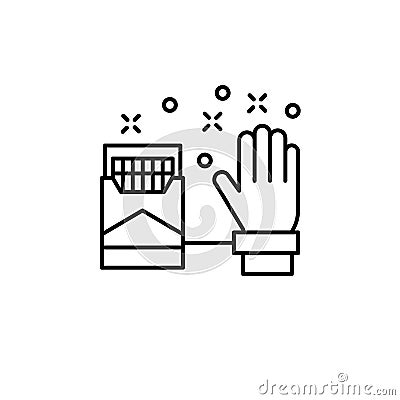 Addict, cigarette, hand icon. Element of quit smoking icon Stock Photo